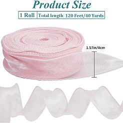 Polyester Organza Ribbons&nbsp;SRIB-WH20020-003A-04