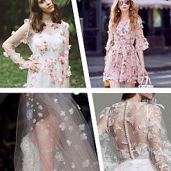 1M Polyester Organza Fabric&nbsp;ORIB-GF0001-02B