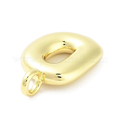 Rack Plating Brass Balloon Letter Pendants&nbsp;KK-C050-01G-D