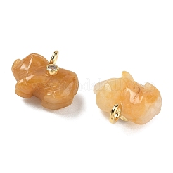 Natural Topaz Jade Carved Pendants&nbsp;GG-CBA105B-03D-G