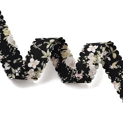 20 Yards Flower Printed Polyester Ribbon&nbsp;OCOR-Z005-03C