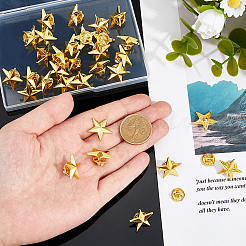 30Pcs Zinc Alloy Star Brooches&nbsp;FIND-FH0011-52G