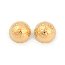 304ステンレススチールスタッドピアス  半丸槌  ゴールドカラー  20mm&nbsp;EJEW-V013-01G