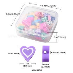 65Pcs Handmade Polymer Clay Beads&nbsp;CLAY-YW0001-69