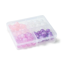 64Pcs 4 Colors Round Imitation Cat Eye Resin Beads&nbsp;RESI-FS0001-66B