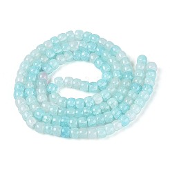 Baking Paint Crackle Glass Beads Strands&nbsp;DGLA-N019-02A-07