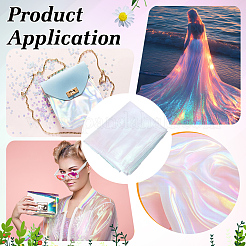ポリエステル織物  服装アクセサリー  ミスティローズ  1500x0.1mm  10m / pc&nbsp;DIY-WH0622-589A