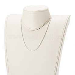 変色しない304ステンレススチールベネチアンチェーンネックレス  カニカン付き  ステンレス鋼色  45.8x0.2cm&nbsp;NJEW-JN03551