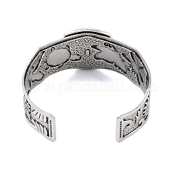 Constellation Alloy Open Cuff Bangles for Women Men&nbsp;BJEW-C064-01AS-07