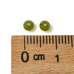 プレシオサ®クリスタルビーズ  チェコクリスタル  双円錐形(451 69 302 ロンデル)  50230 オリビン  3mm  穴：0.8mm&nbsp;X-PRC-BA3-50230