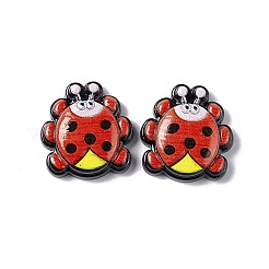 オペーク樹脂カボション  ミツバチ/ミツバチ  レッド  19.5x19x6mm&nbsp;LS-RESI-C027-01D