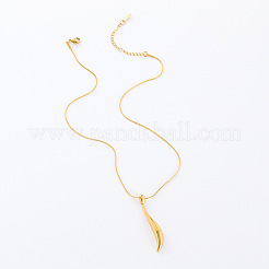 Elegant Stainless Steel Teardrop Pendant Necklaces for Gift&nbsp;JS4161