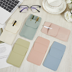 6Pcs 6 Colors Rectangle Leather Pen Bag&nbsp;DIY-CL0002-22