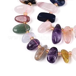 Natural Mixed Gemstone Beads Strands&nbsp;G-Z091-A27