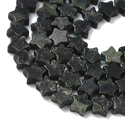 天然カンババジャスパービーズ連売り  スター  5.5x6.5x2.5mm  穴：0.8~1mm  約73~78個/連  15.35~15.47インチ（39~39.3cm）&nbsp;G-G085-B62-02