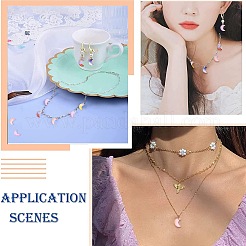 100Pcs 5 Colors Glass Pendants&nbsp;GLAA-CJ0001-64