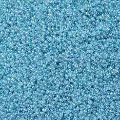 TOHOラウンドシードビーズ  日本製シードビーズ  （781)つの内側の色のabクリスタル/アクアの裏地  11/0  2.2mm  穴：0.8mm  約1110PCS /ボトル  10 G /ボトル&nbsp;SEED-JPTR11-0781