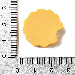 足跡をテーマにした不透明樹脂カボション  ビスケット  23x22.5x8mm&nbsp;CRES-I040-02E