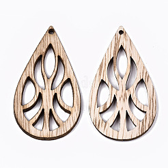 Unfinished Hollow Wood Big Pendants&nbsp;WOOD-N006-92