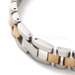 304ステンレススチールブレスレット  バンドメンズブレスレットウォッチ  混合スタイル  ミックスカラー  200x10mm&nbsp;BJEW-I129-I