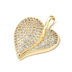 Valentine's Day Brass Micro Pave Clear Cubic Zirconia Pendants&nbsp;KK-E799-01D-G