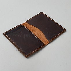 男性用の革財布  長方形  ココナッツブラウン  110x78x8.5mm&nbsp;AJEW-WH20130-154A