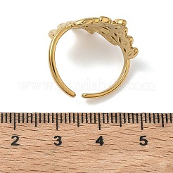 304 Stainless Steel Cuff Open Rings for Women&nbsp;RJEW-L341-02D-G