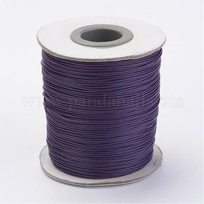 ポリエステルワックスコード  ビードコード  パープル  0.5mm  約169.51~174.98ヤード（155~160m）/ロール&nbsp;YC-0.5mm-137-1