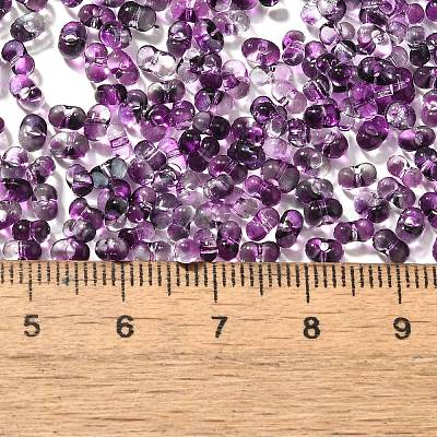 Transparent Baking Paint Glass Seed Beads&nbsp;SEED-A033-06A-04-1
