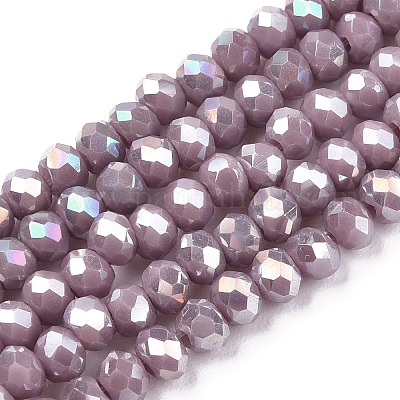 Electroplate Glass Beads Strands&nbsp;EGLA-A034-P3mm-B19-1