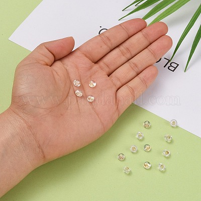 925スターリングシルバーピアスキャッチ  18KGP本金メッキ  5x4mm  穴：0.6mm&nbsp;STER-E062-01G-1