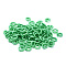 Polyester Weave Beads, Ring, Medium Spring Green, 6x2mm, Hole: 3mm, about 200pcs/bag