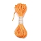 Polyester Embroidery Floss, Cross Stitch Threads, Orange, 1.5mm, 20m/bundle