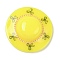 Acrylic Pendants, Hat, Yellow, 29x8.5mm, Hole: 2mm