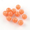 Acrylic Imitation Gemstone Beads, Round, Light Salmon, 10mm, Hole: 2mm, about 925pcs/500g