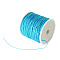 Braided Nylon Thread, Chinese Knotting Cord for Beading Jewelry Making Macrame Craft, Deep Sky Blue, 0.8mm, about 100yards/roll