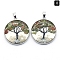 Natural Unakite Pendants, Flat Round, 33mm