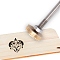 Stamping Embossing Soldering Brass with Stamp, for Cake/Wood, Heart Pattern, 30mm