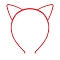 Luminous Plastic Cat Ear Headband, Red, 140x120mm