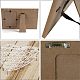 Mdfフォトフレーム  長方形  濃いグレー  足跡  200x300mm&nbsp;DJEW-WH0035-007-3