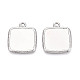 304 Stainless Steel Pendant Cabochon Settings&nbsp;STAS-N108-74P-1