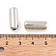 CCBプラスチックビーズ  コラム  プラチナ  18x7mm  穴：3mm  約893個/500g&nbsp;CCB-S164-35P-3