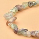 Electroplated Natural Fluorite Beads Strands&nbsp;G-YW0001-41-2