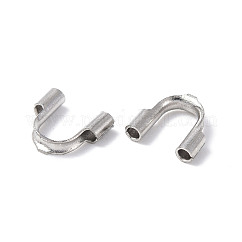 変色しない304サージカルステンレススチールワイヤーガーディアンおよびプロテクター  ステンレス鋼色  穴：0.8mm  4.5~4.6x6~6.7x1.4mm