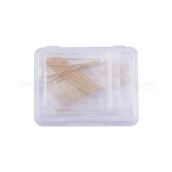 304ステンレス鋼フラットヘッドピン  ゴールドカラー  35x0.7mm / 20x0.7mm / 30x0.7mm / 40x0.7mm / 50x0.7mm  ヘッド：1.5mm  100個/箱&nbsp;STAS-CJ0005-01G