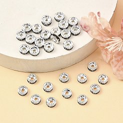 Brass Rhinestone Spacer Beads&nbsp;X-RSB036NF-03