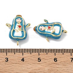 Brass Enamel Religion Virgin Chandelier Component Links&nbsp;KK-Z153-05G-01