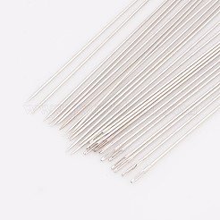 鉄ミシン針  ダーニング針  プラチナ  厚さ0.45mm  長さ48mm  穴：0.3mm  25個/袋&nbsp;X-E256-11