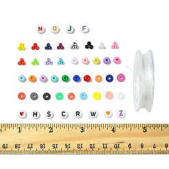DIY Glass & Acrylic & Polymer Clay Beads Bracelets Making Kits&nbsp;DIY-FS0007-93