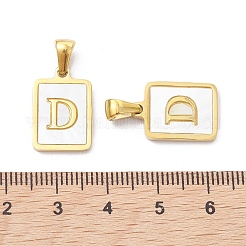 Ion Plating(IP) 304 Stainless Steel Pave Shell Pendants&nbsp;X-STAS-G327-01G-D